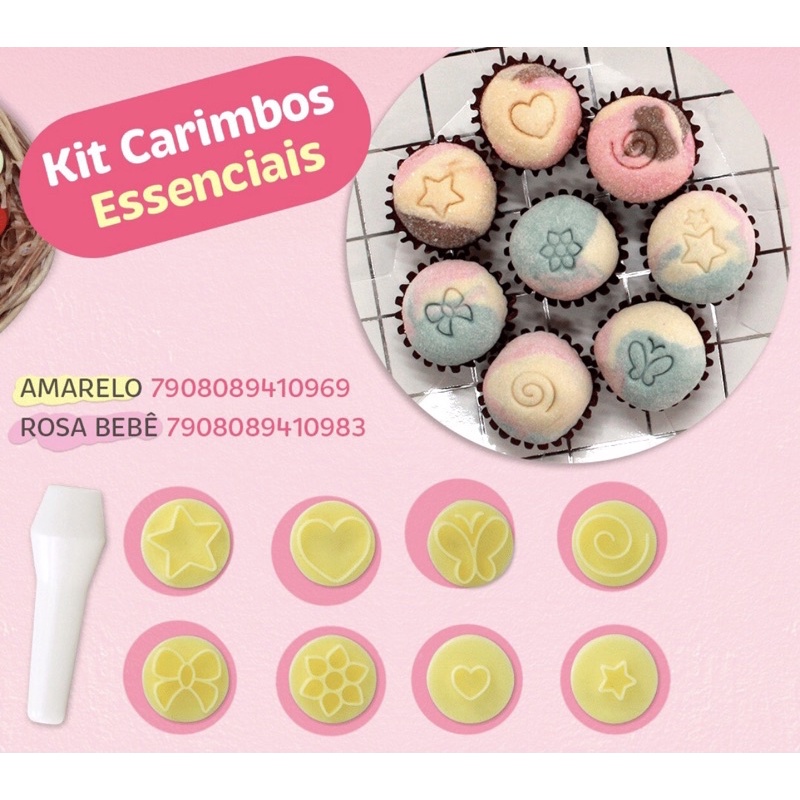 Kit Carimbo ESSENCIAIS Para Brigadeiro Marcador Blue Star Desenho Para Docinho Massa Chocolate Doce E Confeitaria Off Kit Carimbo ESSENCIAIS Para Brigadeiro Marcador Blue Star Desenho Para Docinho Massa Chocolate Doce E Confeitaria Off