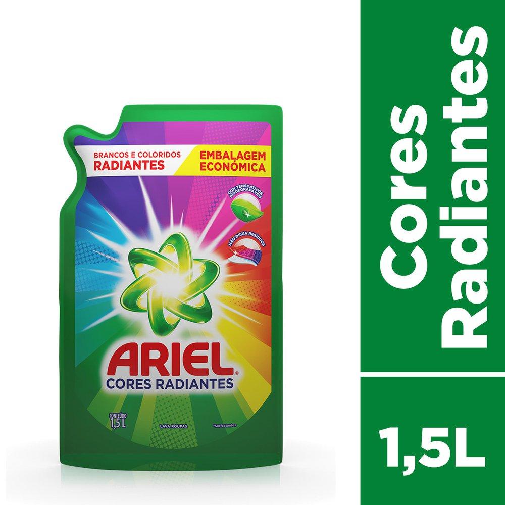 Refil Sabão Líquido Ariel Cores Radiantes 1,5L Refil Sabão Líquido Ariel Cores Radiantes 1,5L