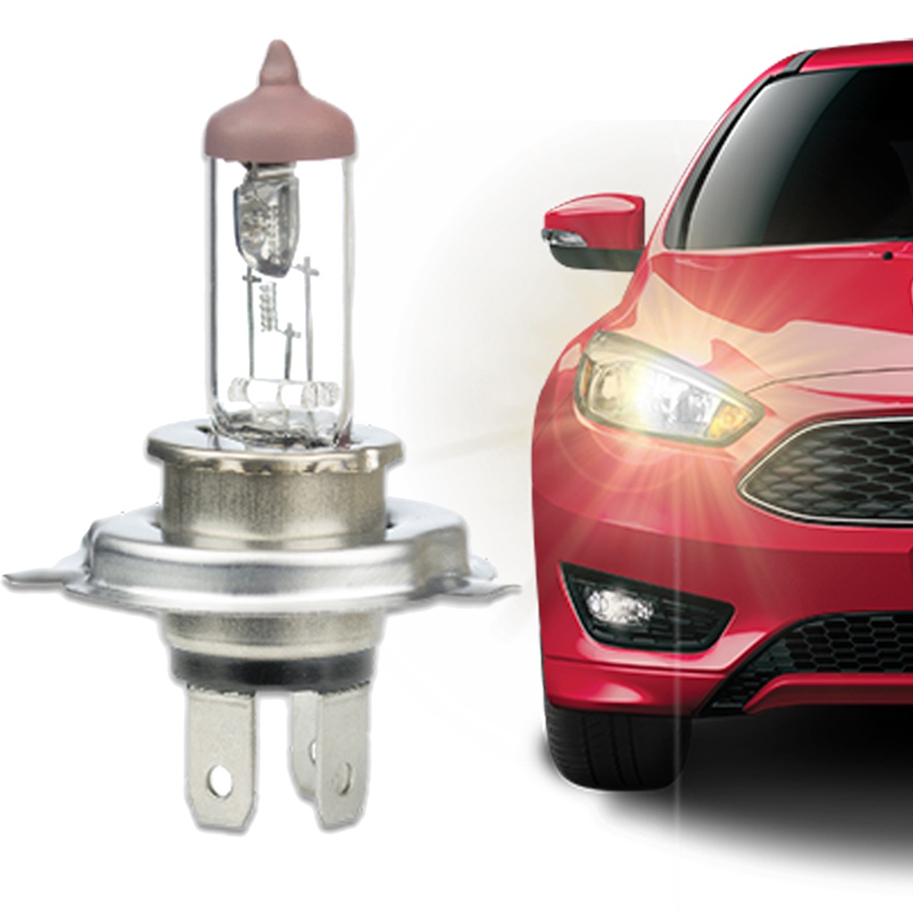 Lâmpada Automotiva Halógena H4 12V – 60/55W – P43t – Farol Carro Lâmpada Automotiva Halógena H4 12V – 60/55W – P43t – Farol Carro