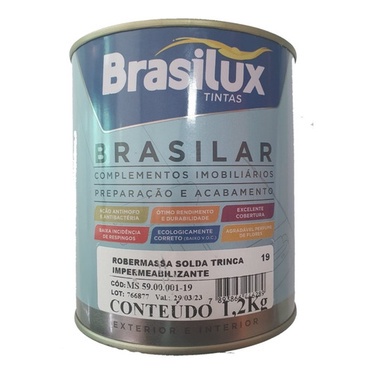 Robermassa Solda Trinca Impermeabilizante Veda Trincos 1,2kg – Brasilux Robermassa Solda Trinca Impermeabilizante Veda Trincos 1,2kg – Brasilux