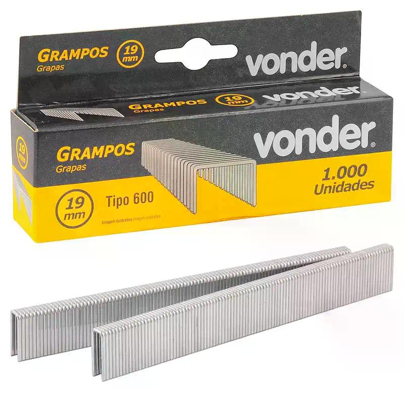 Grampo para Grampeador Pinador 19MM GPE 916 com 1000 Peças VONDER Grampo para Grampeador Pinador 19MM GPE 916 com 1000 Peças VONDER