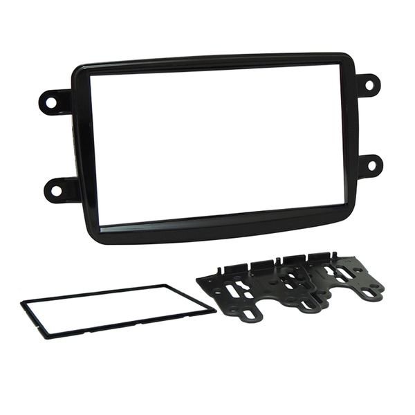 Moldura 2 Din Renault Kwid, Captur, Duster, Sandero, Logan – Black Piano Moldura 2 Din Renault Kwid, Captur, Duster, Sandero, Logan – Black Piano