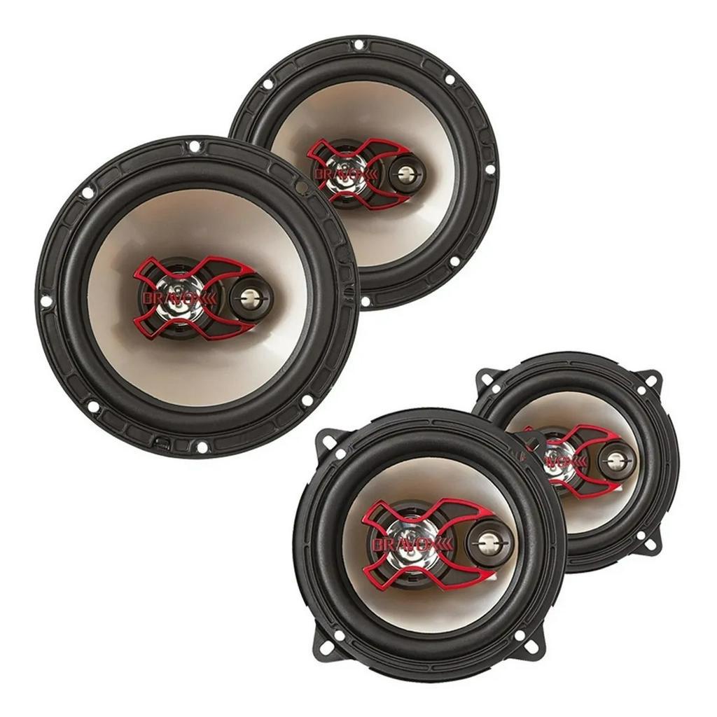 Auto Falante Bravox 6 Pol. B3x60x + 5 Pol. B3x50x Kit Auto Falante Bravox 6 Pol. B3x60x + 5 Pol. B3x50x Kit