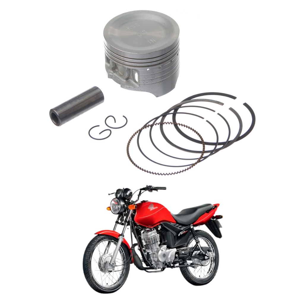Kit Pistao Kmp 0.50 Cg Titan 125 2002-2008 Bros 2003-2005 Kit Pistao Kmp 0.50 Cg Titan 125 2002-2008 Bros 2003-2005