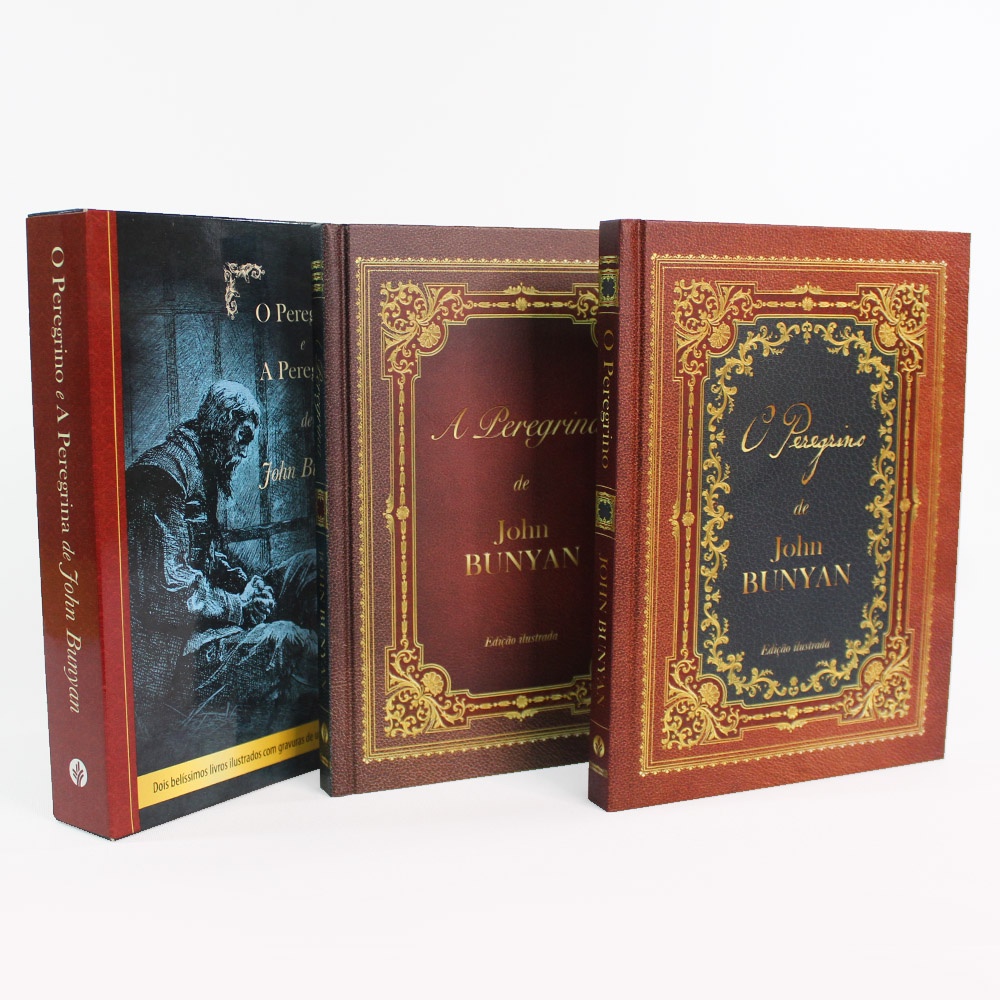 Box 2 Livros O Peregrino A Peregrina Com Ilustrações | John Bunyan Box 2 Livros O Peregrino A Peregrina Com Ilustrações | John Bunyan