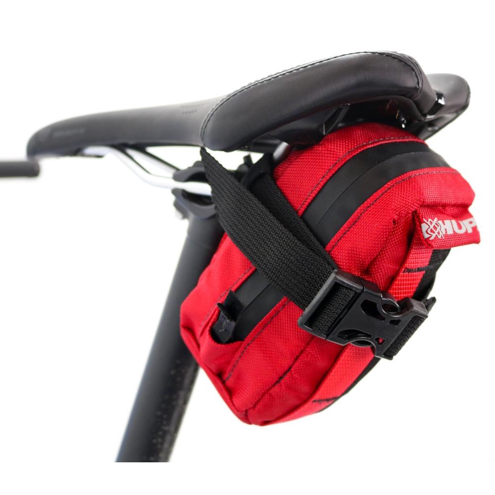 Bolsa de Selim HUPI Top Para Bike Preto/Vermelho Bolsa de Selim HUPI Top Para Bike Preto/Vermelho