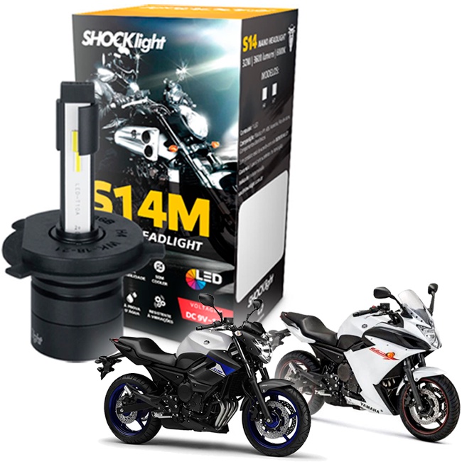 Lâmpada Ultra Led Farol Moto Yamaha Xj6 F 2010 2011 2012 Lâmpada Ultra Led Farol Moto Yamaha Xj6 F 2010 2011 2012