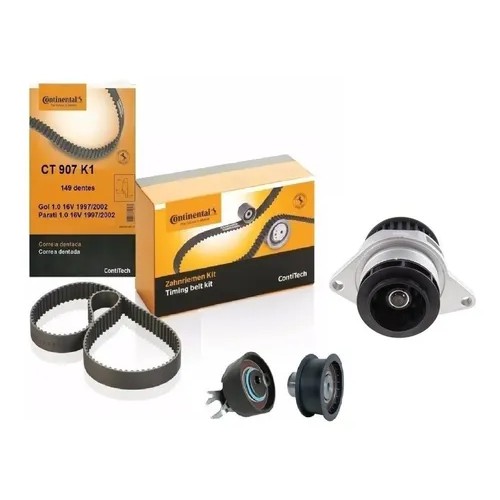 Kit Correia Dentada Tensor Bomba Gol Parati G2 G3 At 1.0 16v Kit Correia Dentada Tensor Bomba Gol Parati G2 G3 At 1.0 16v