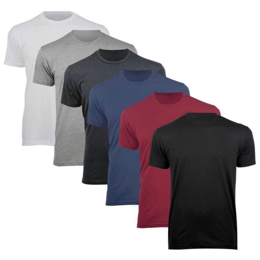 Kit Promocional 6 Camisetas Slim Premium Lisa 100% Algodao Gola Careca Promocao Manga Curta Trabalho Academia Preta Branca Kit Promocional 6 Camisetas Slim Premium Lisa 100% Algodao Gola Careca Promocao Manga Curta Trabalho Academia Preta Branca