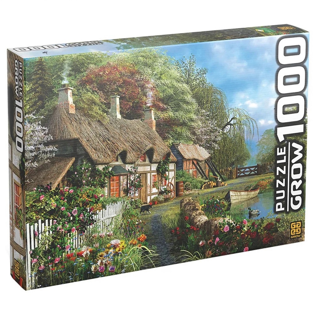 Quebra Cabeça Puzzle 1000 Peças Casa No Lago 02963 – Grow Quebra Cabeça Puzzle 1000 Peças Casa No Lago 02963 – Grow
