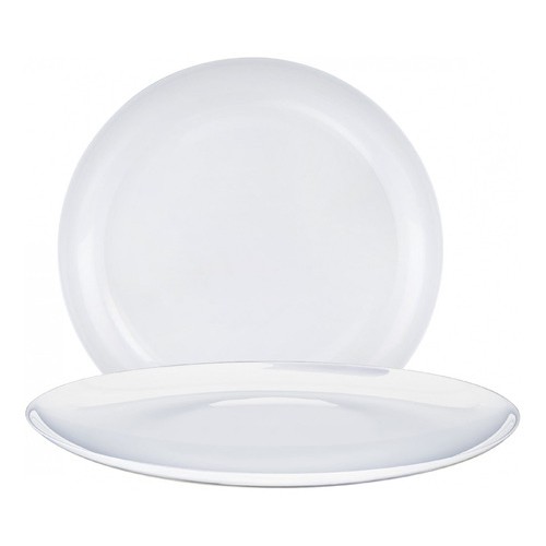 Jogo de Prato de Vidro Opanile Branco Raso Redondo Para Bolo e Pizza 2 Pcs – Ruvolo Jogo de Prato de Vidro Opanile Branco Raso Redondo Para Bolo e Pizza 2 Pcs – Ruvolo