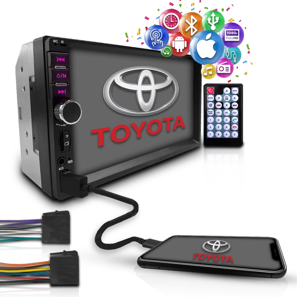 Central Multimidia Universal Mp5 Espelha Android Ios Toyota Central Multimidia Universal Mp5 Espelha Android Ios Toyota