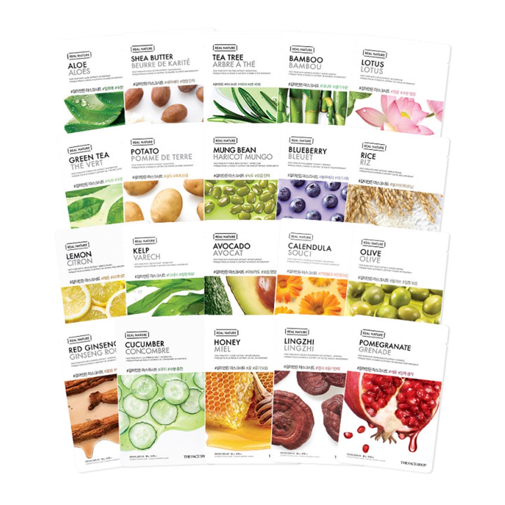 the face shop real nature facial mask 1pcs the face shop real nature facial mask 1pcs