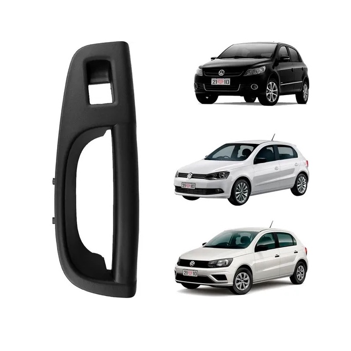 Puxador Moldura Porta Traseira Gol G5 G6 67 Voyage Esquerdo Vidro Elétrico VW3011 Preto Puxador Moldura Porta Traseira Gol G5 G6 67 Voyage Esquerdo Vidro Elétrico VW3011 Preto