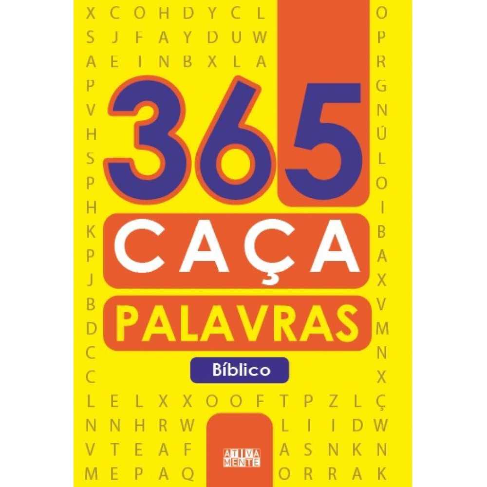 Livro – 365 caça-palavras bíblico – Capa comum – Ativamente Livro – 365 caça-palavras bíblico – Capa comum – Ativamente