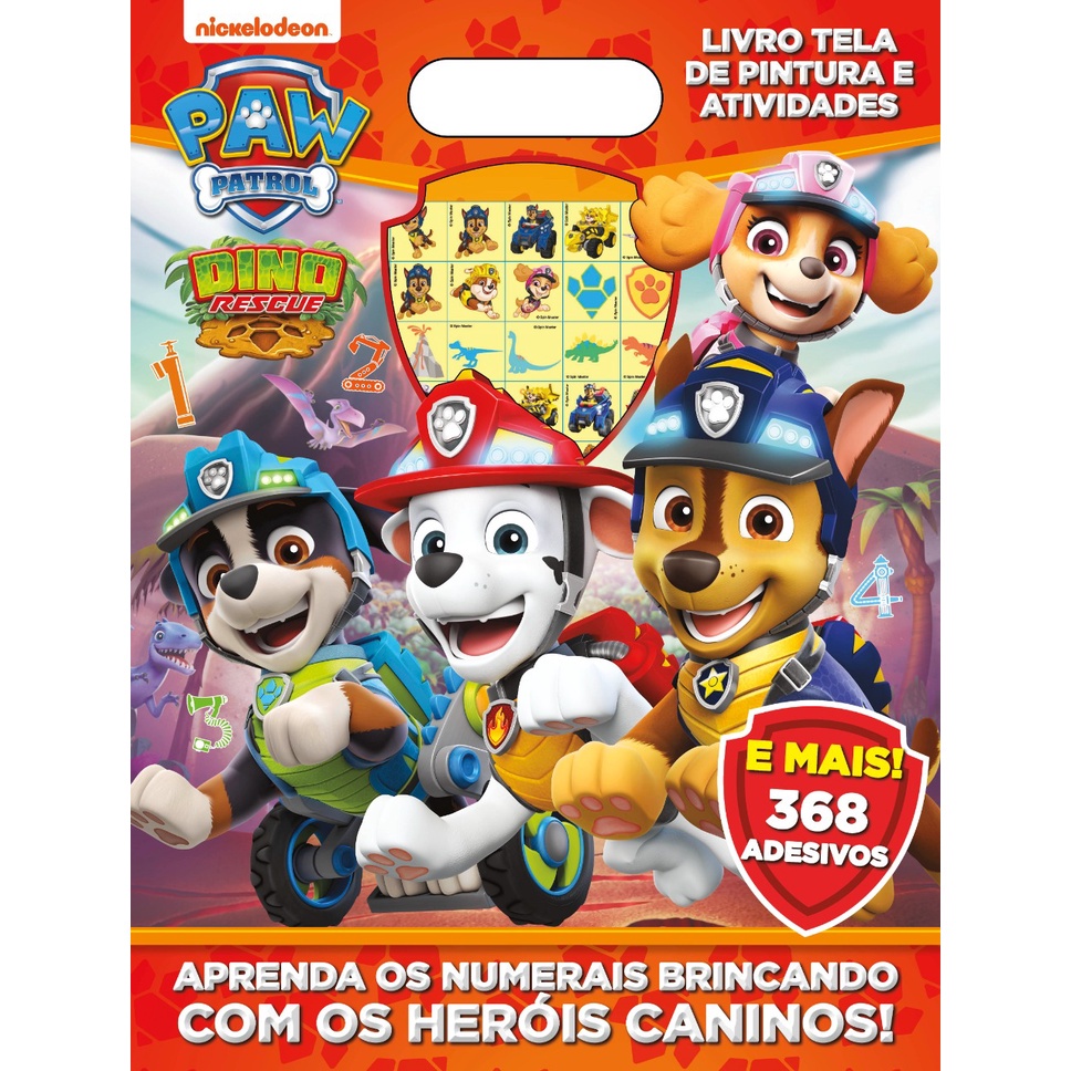 Patrulha Canina Livro Tela de Pintura e Atividades Patrulha Canina Livro Tela de Pintura e Atividades