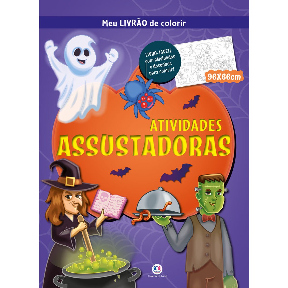 Livro – Atividades assustadoras – Meu livrão de colorir Livro – Atividades assustadoras – Meu livrão de colorir