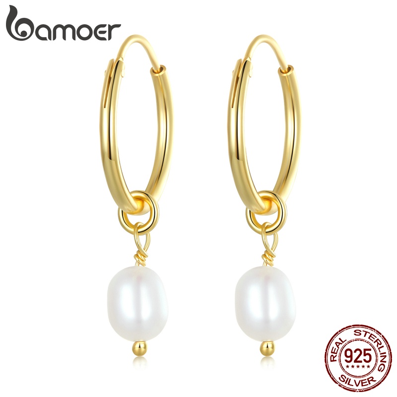 Bamoer Brincos De Prata 925 1 Par Barroco Simples Pérola Presentes Para As Mulheres Da Moda Jóias Bamoer Brincos De Prata 925 1 Par Barroco Simples Pérola Presentes Para As Mulheres Da Moda Jóias