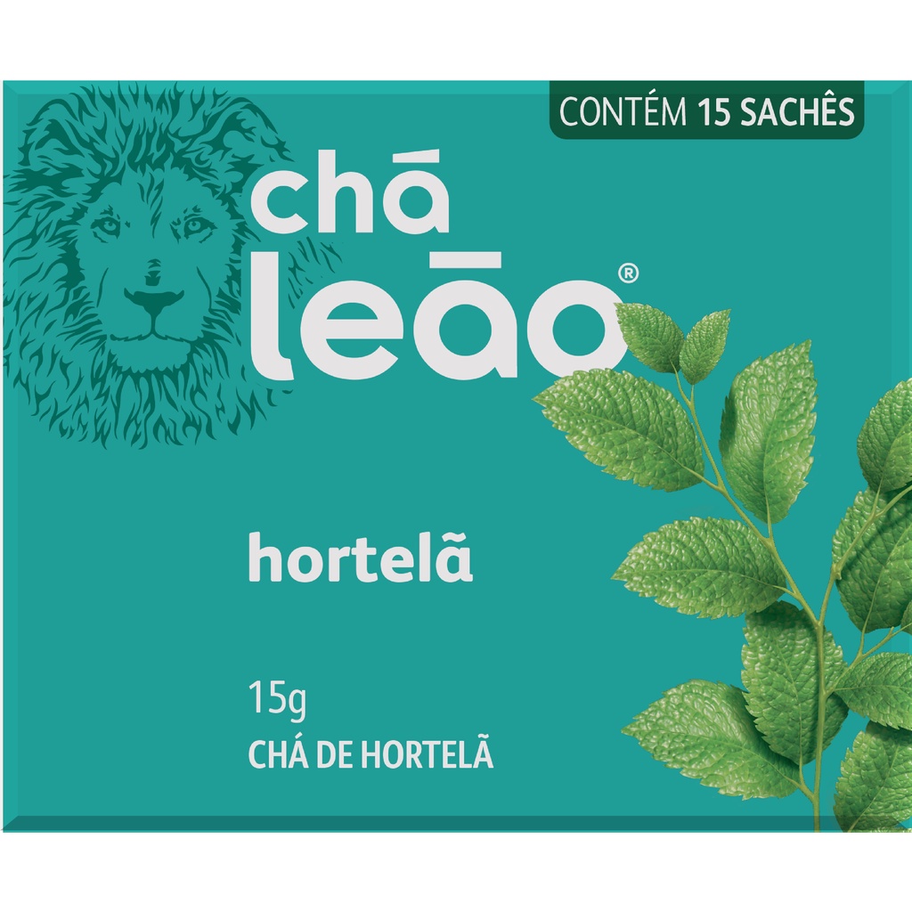 Chá Leão Hortelã 15g em sachês – 15 Unidades Chá Leão Hortelã 15g em sachês – 15 Unidades