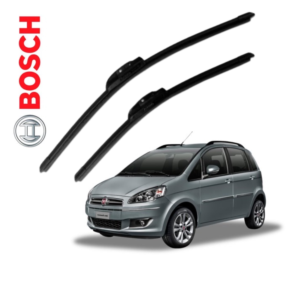 Par Palheta Limpador Parabrisa Fiat Idea Original Bosch 2006 2007 2008 2009 2010 Par Palheta Limpador Parabrisa Fiat Idea Original Bosch 2006 2007 2008 2009 2010