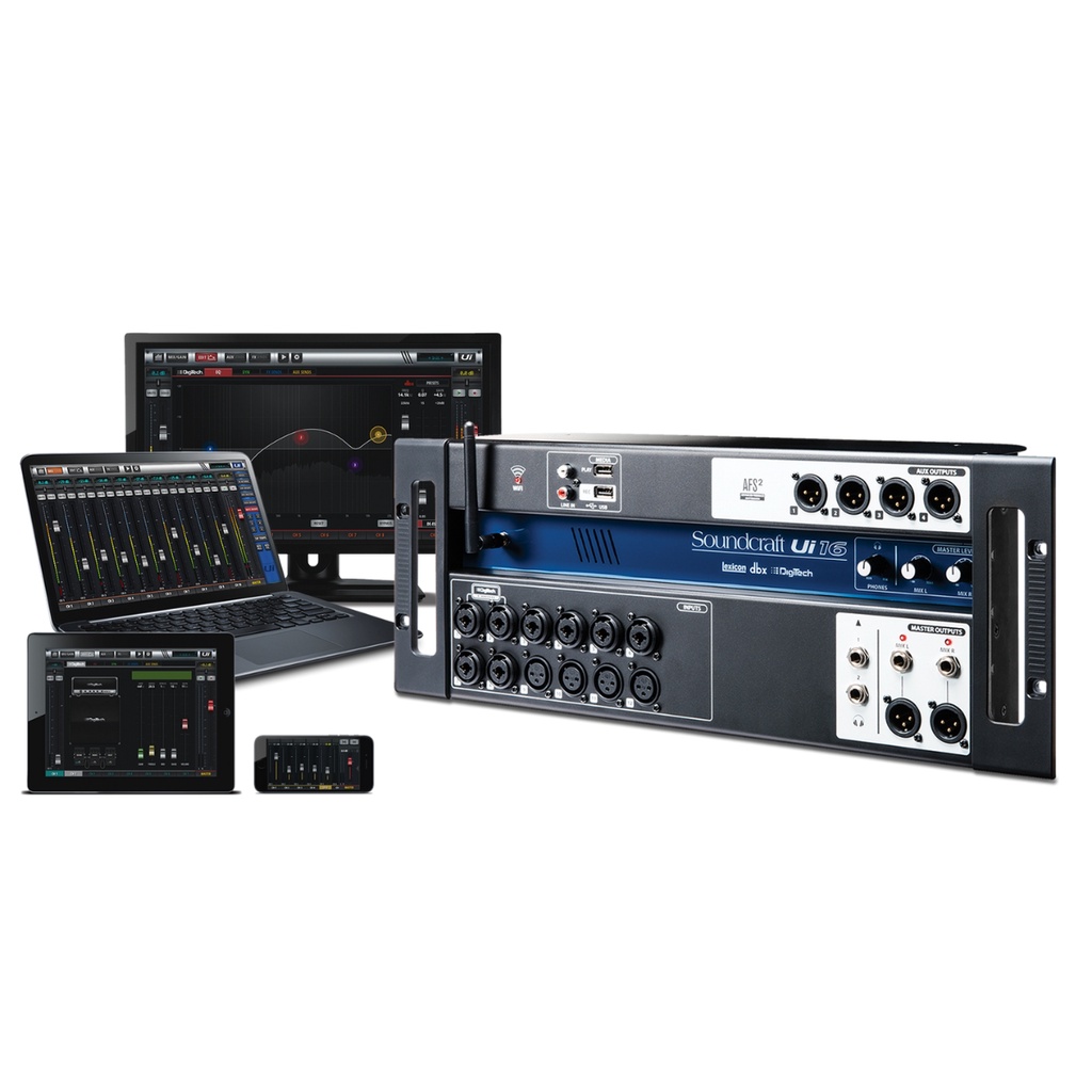 Mesa De Som Digital Soundcraft Ui16 16 Canais Usb Wifi Ui 16 Mesa De Som Digital Soundcraft Ui16 16 Canais Usb Wifi Ui 16