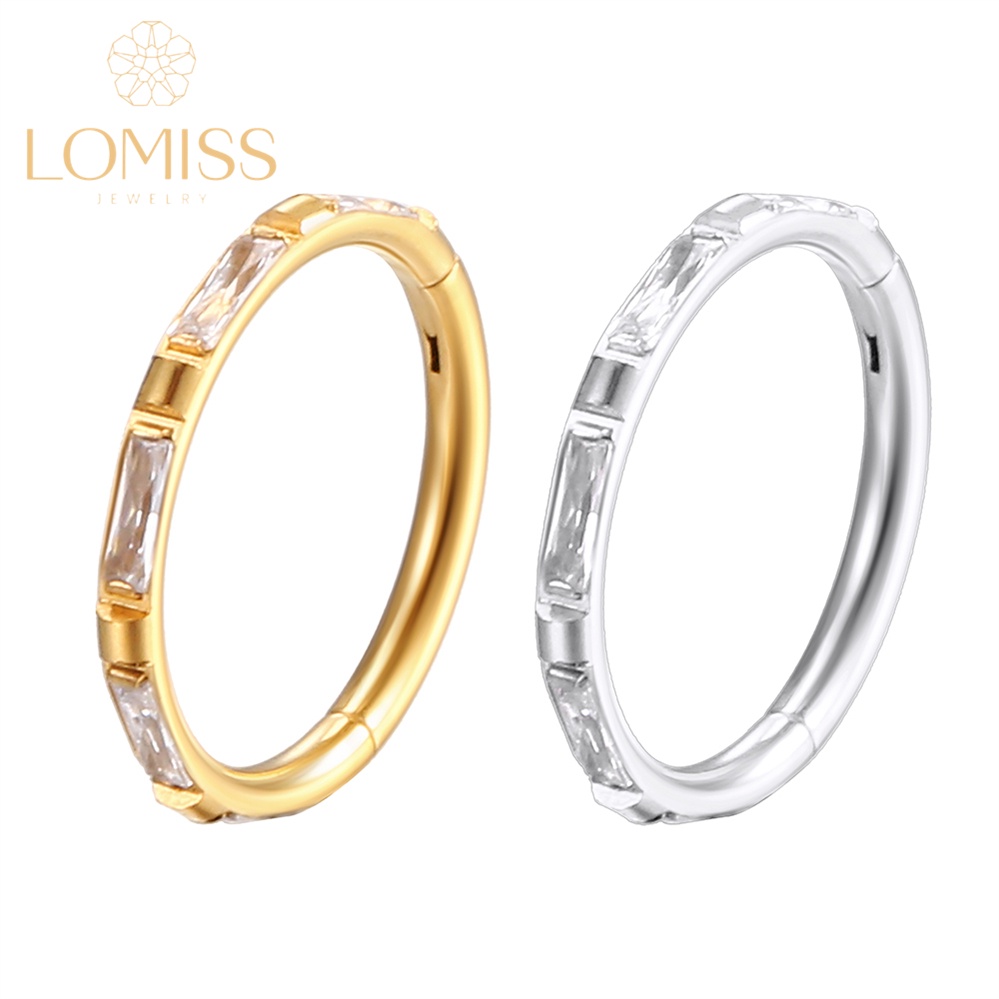 Piercing Helix Conch Argola Clik Aço Cirúrgico Detalhes zirconia《Lomiss piercing》 Piercing Helix Conch Argola Clik Aço Cirúrgico Detalhes zirconia《Lomiss piercing》