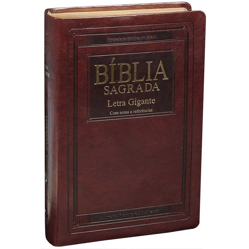Bíblia Sagrada | Letra Gigante | ARA | Capa Marrom Nobre Luxo | c/ índice Bíblia Sagrada | Letra Gigante | ARA | Capa Marrom Nobre Luxo | c/ índice