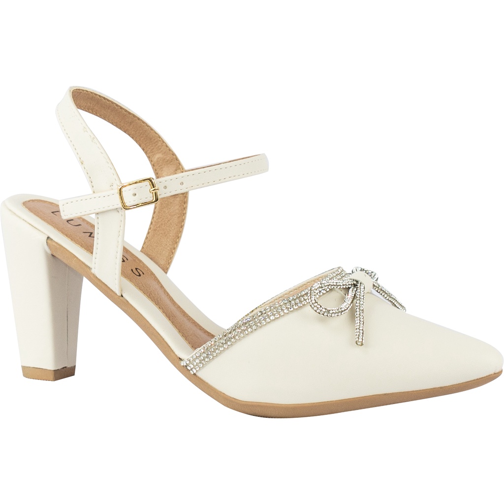 Scarpin Feminino Lumiss Bico Fino Salto Alto Fino Laço em Strass Brilho Cristal Confortável Luxo Saltinho Macio Scarpin Feminino Lumiss Bico Fino Salto Alto Fino Laço em Strass Brilho Cristal Confortável Luxo Saltinho Macio