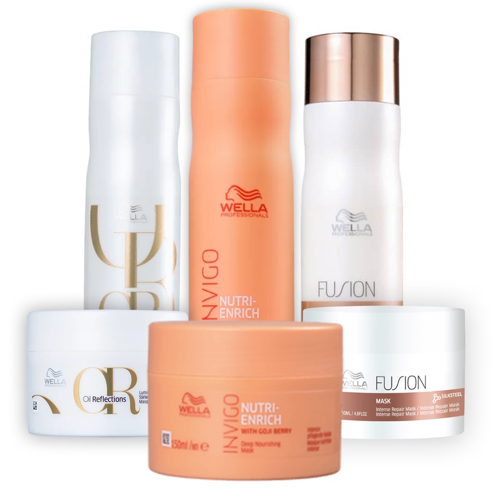 Wella Kit Sh+masc Fusion Sh+masc Enrich Sh+masc Oil Reflec Wella Kit Sh+masc Fusion Sh+masc Enrich Sh+masc Oil Reflec