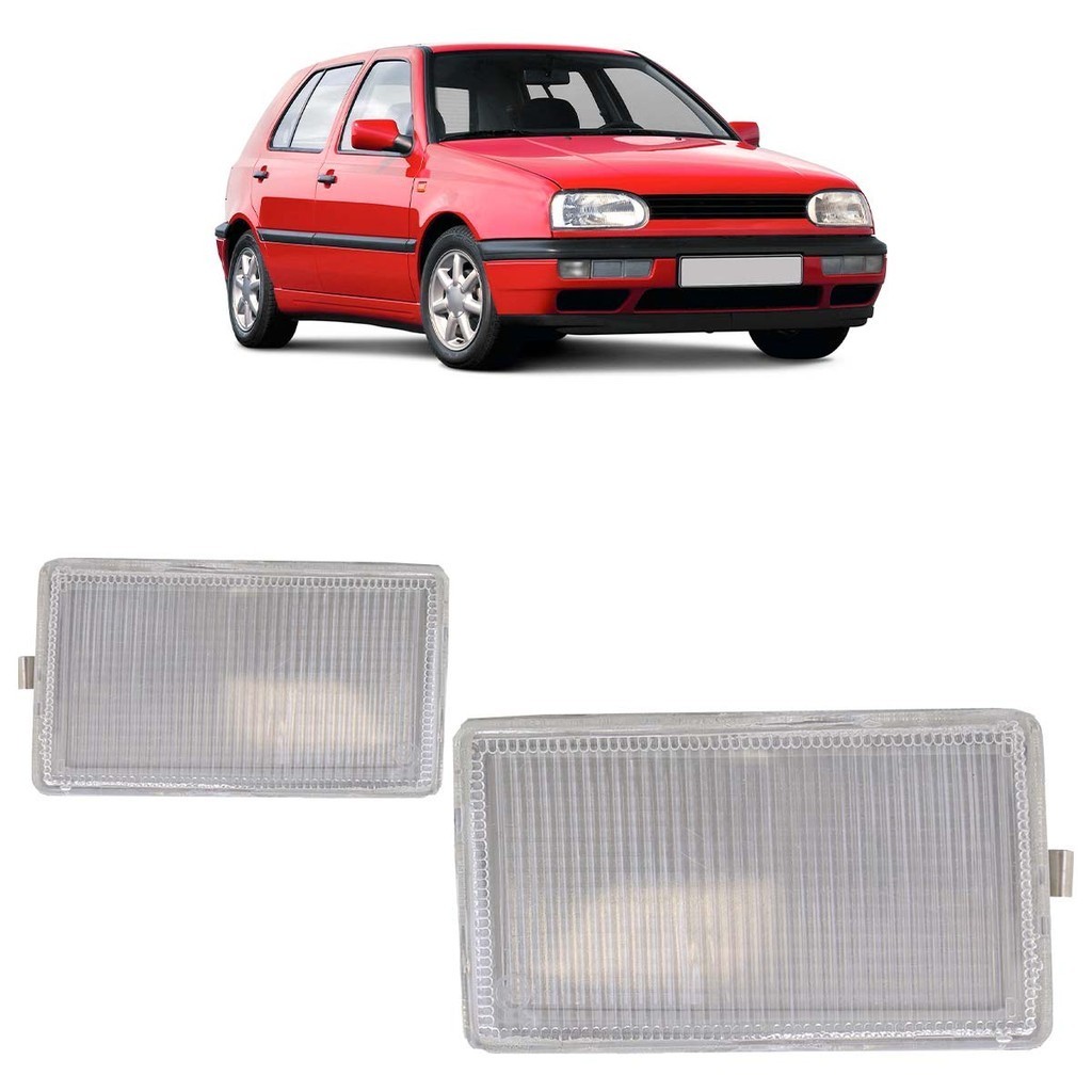 Aplique Pisca Seta Golf GTI 1994 1995 1996 1997 1998 Cristal Lente Estriada Acrilico Aplique Pisca Seta Golf GTI 1994 1995 1996 1997 1998 Cristal Lente Estriada Acrilico