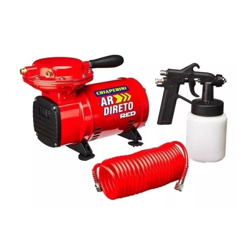 Compressor Ar Direto CHIAPERINI Red Bivolt + Kit De Pintura Compressor Ar Direto CHIAPERINI Red Bivolt + Kit De Pintura