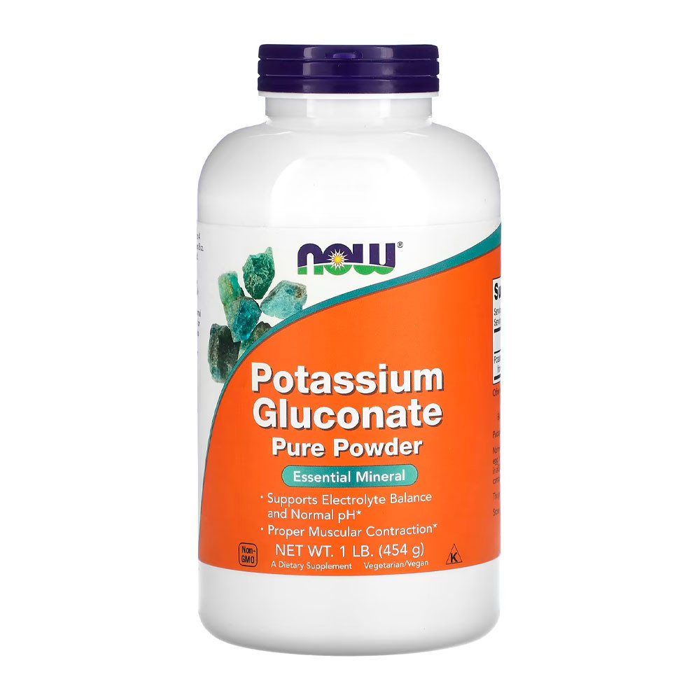 Potássio Gluconato Pó Now Foods 454 gramas Importado Potássio Gluconato Pó Now Foods 454 gramas Importado