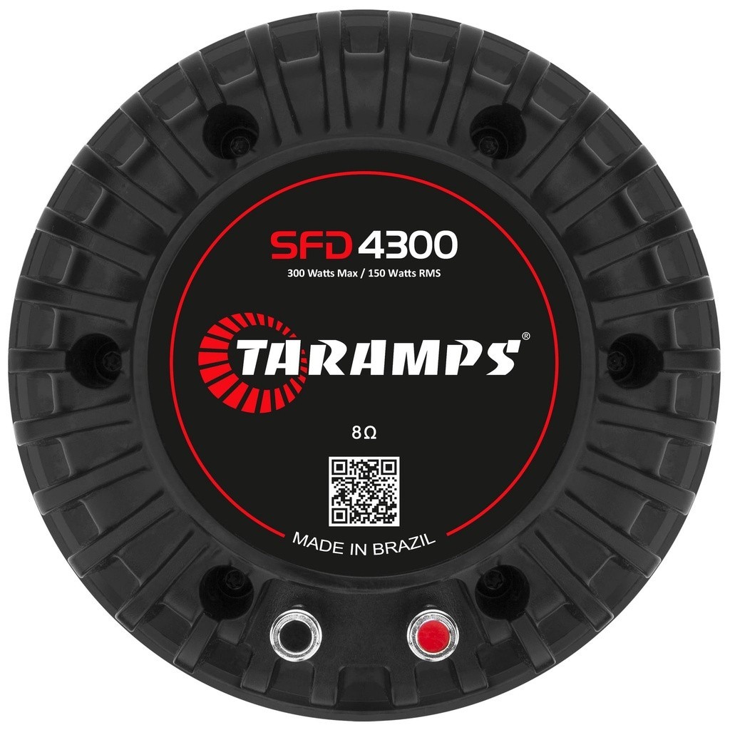 Driver Taramps SFD 4300 150W RMS 8 Ohms Fenólico Corneta 7Driver Driver Taramps SFD 4300 150W RMS 8 Ohms Fenólico Corneta 7Driver