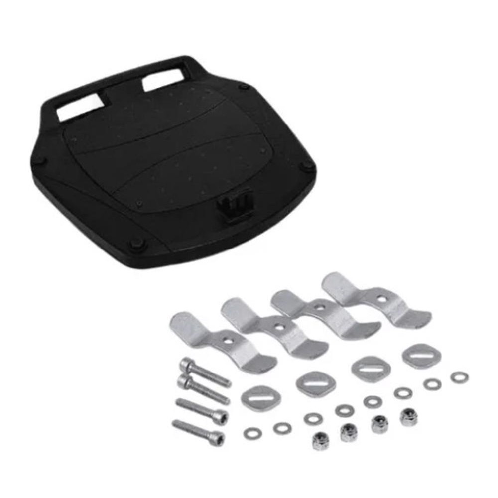 BASE FIXACAO COMPLETA – 04 PRESILHAS P/ BAULETO 28 LITROS BASE FIXACAO COMPLETA – 04 PRESILHAS P/ BAULETO 28 LITROS
