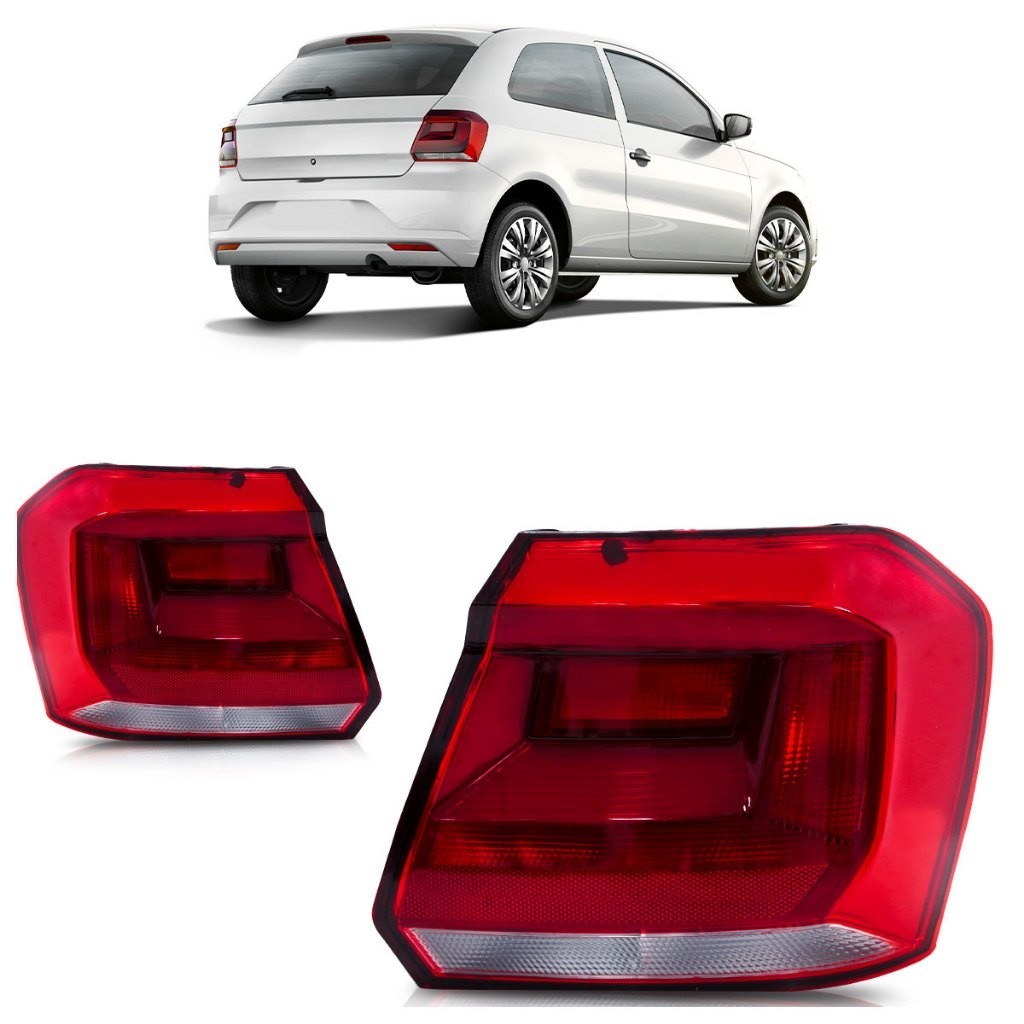 Par Lanterna Traseira Gol G7 2016 2017 2018 Bicolor Lente Acrilico Par Lanterna Traseira Gol G7 2016 2017 2018 Bicolor Lente Acrilico