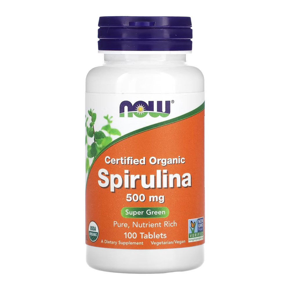 Spirulina Orgânica 500mg Now Foods 100 Tablets Spirulina Orgânica 500mg Now Foods 100 Tablets