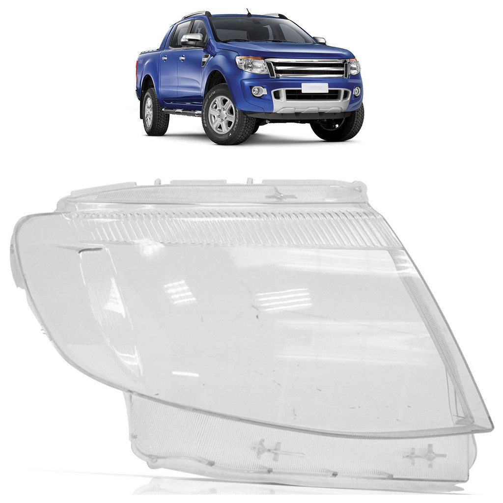 Lente Farol Dianteiro Ranger 2013 2014 2015 Transparente Lente Lisa Acrilico Lente Farol Dianteiro Ranger 2013 2014 2015 Transparente Lente Lisa Acrilico