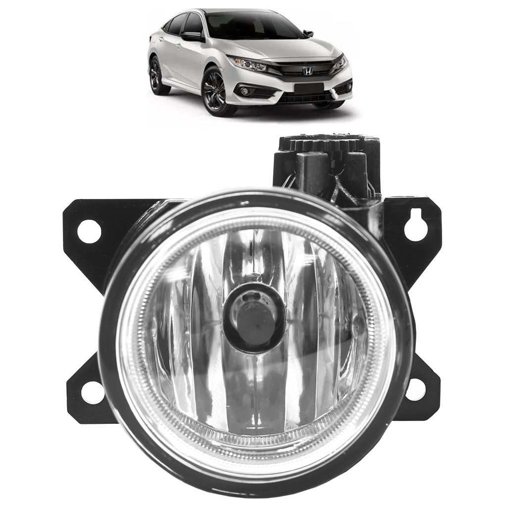 Farol Milha Auxiliar Honda Civic 2017 2018 2019 2020 Lente Lisa Vidro Farol Milha Auxiliar Honda Civic 2017 2018 2019 2020 Lente Lisa Vidro