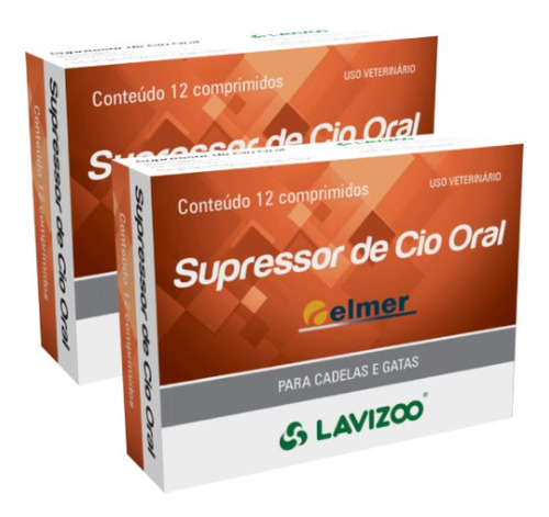 Kit 2 Supressor de Cio Oral Lavizoo para Cães e Gatos – 12 Comprimidos Kit 2 Supressor de Cio Oral Lavizoo para Cães e Gatos – 12 Comprimidos