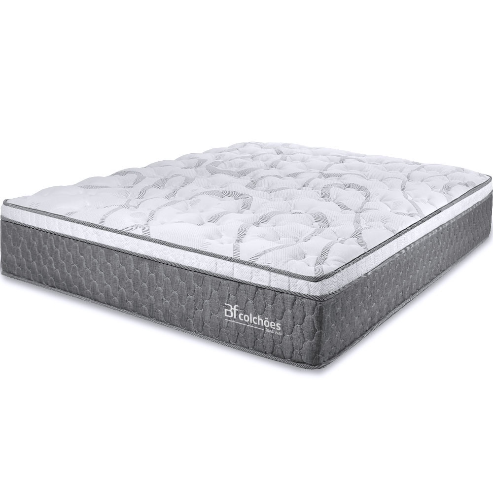 Colchão Viúva Smart Spring Molas Ensacadas e Pillow de Espuma Viscoelástico 128x188x27cm BF Colchões Colchão Viúva Smart Spring Molas Ensacadas e Pillow de Espuma Viscoelástico 128x188x27cm BF Colchões