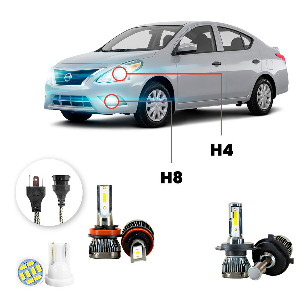 Ultra Led Nano 22000lm Nissan Versa 2016-21 Alto Baixo Milha Ultra Led Nano 22000lm Nissan Versa 2016-21 Alto Baixo Milha