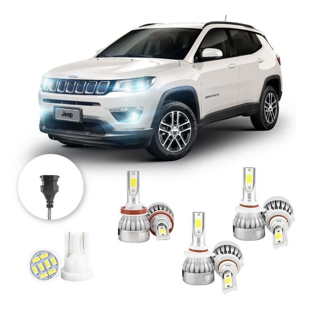 Lampadas Led Jeep Compass 2017 A 2021 Hb3 Hb3 H11 20000lm Lampadas Led Jeep Compass 2017 A 2021 Hb3 Hb3 H11 20000lm
