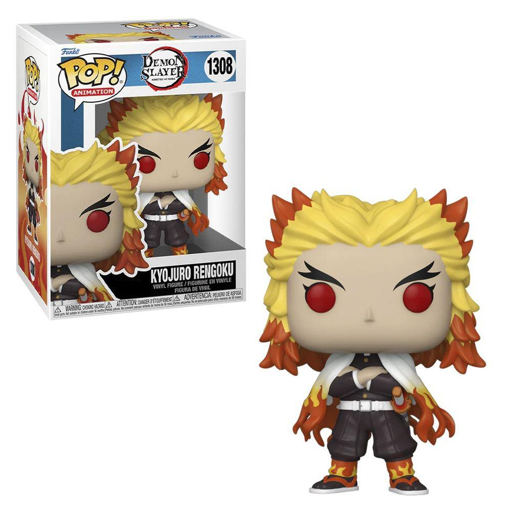 FUNKO POP ANIMATION DEMON SLAYER: KIMETSU NO YAIBA – KYOJURO RENGOKU 1308 NOVO ORIGINAL
