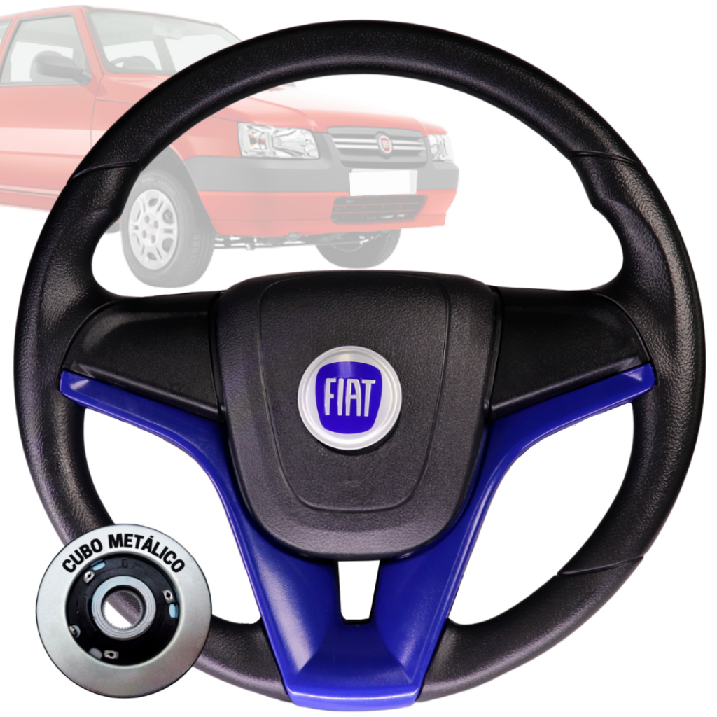Volante Esportivo cruze azul fiat azul para Uno Fire Palio Siena Punto Strada Stilo Mille Fiorino Volante Esportivo cruze azul fiat azul para Uno Fire Palio Siena Punto Strada Stilo Mille Fiorino