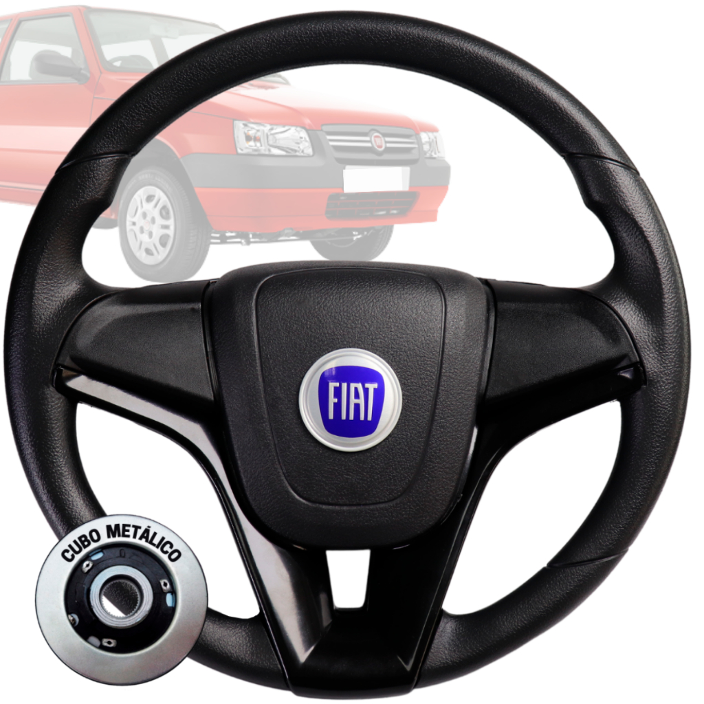 Volante Esportivo cruze preto logo fiat azul para Uno Elba Fiorino Tempra 95 96 97 98 99 2000 Volante Esportivo cruze preto logo fiat azul para Uno Elba Fiorino Tempra 95 96 97 98 99 2000