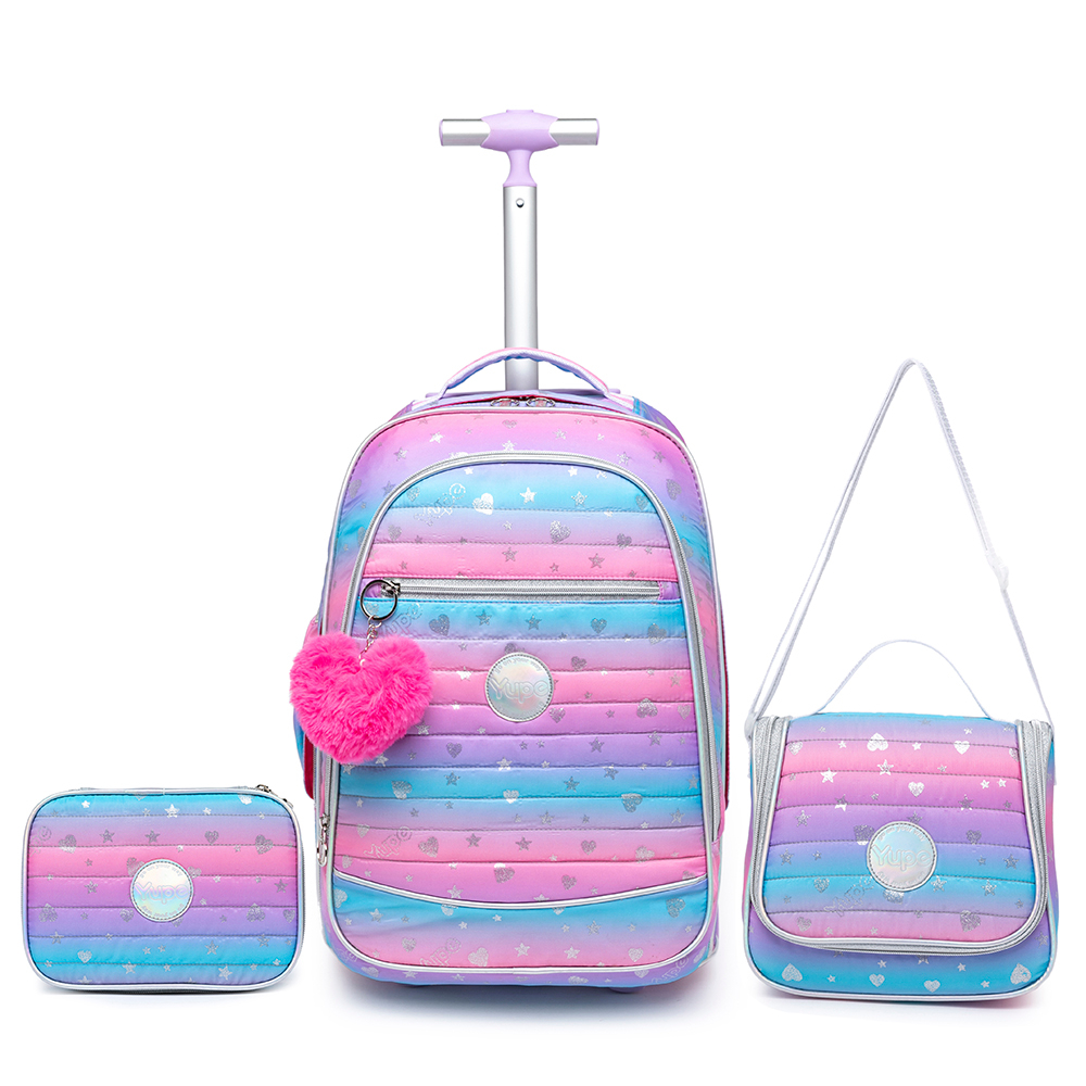 Kit Mochila Rodinhas Infantil Lancheira Estojo Viagem Yupe Kit Mochila Rodinhas Infantil Lancheira Estojo Viagem Yupe