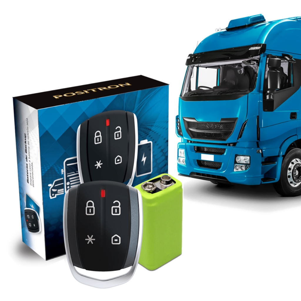 Alarme Para Caminhão Positron Cyber Tx360 2 Controles 12/24v Alarme Para Caminhão Positron Cyber Tx360 2 Controles 12/24v