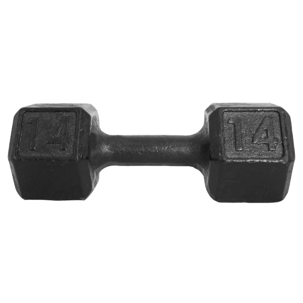 Halter Dumbbell Sextavado Pintado 14Kg Peso de Academia Para Treino Em Casa E Musculação Halter Dumbbell Sextavado Pintado 14Kg Peso de Academia Para Treino Em Casa E Musculação