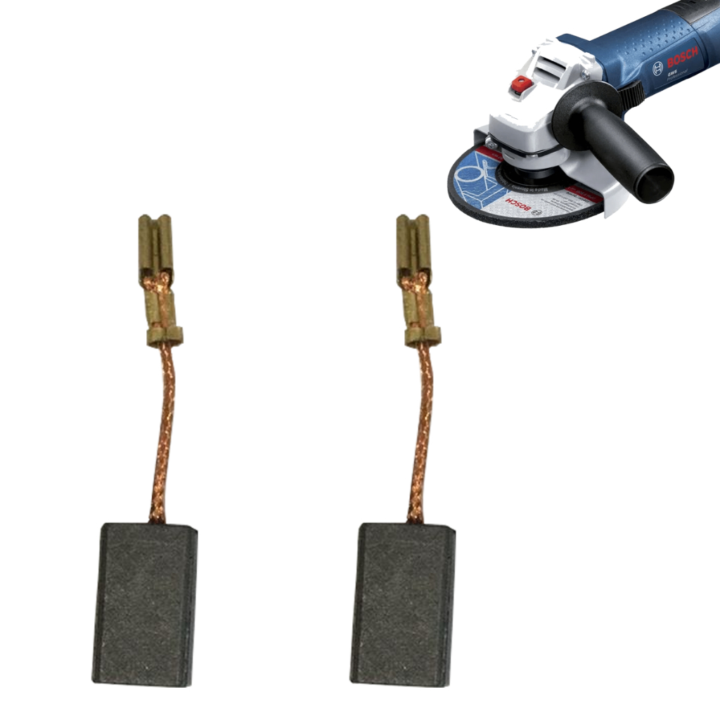 Escova De Carvão Para Esmerilhadeira Bosch 4.1/2 1800 Tc76 2 Peças Escova De Carvão Para Esmerilhadeira Bosch 4.1/2 1800 Tc76 2 Peças