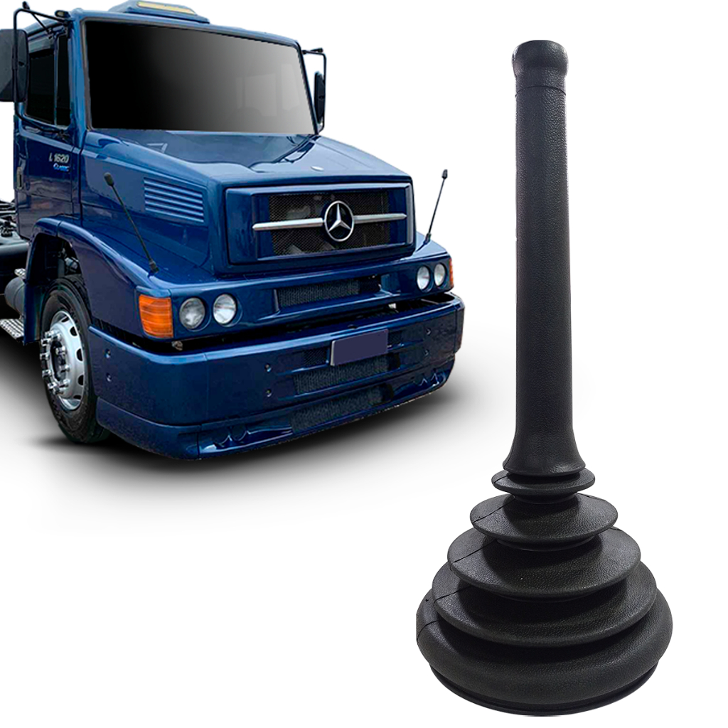 COIFA GUARDA PÓ ALAVANCA CAMBIO PRETO COM PROLONGADOR 320MM CAMINHÃO MB HPN LS1630 L1620 COIFA GUARDA PÓ ALAVANCA CAMBIO PRETO COM PROLONGADOR 320MM CAMINHÃO MB HPN LS1630 L1620
